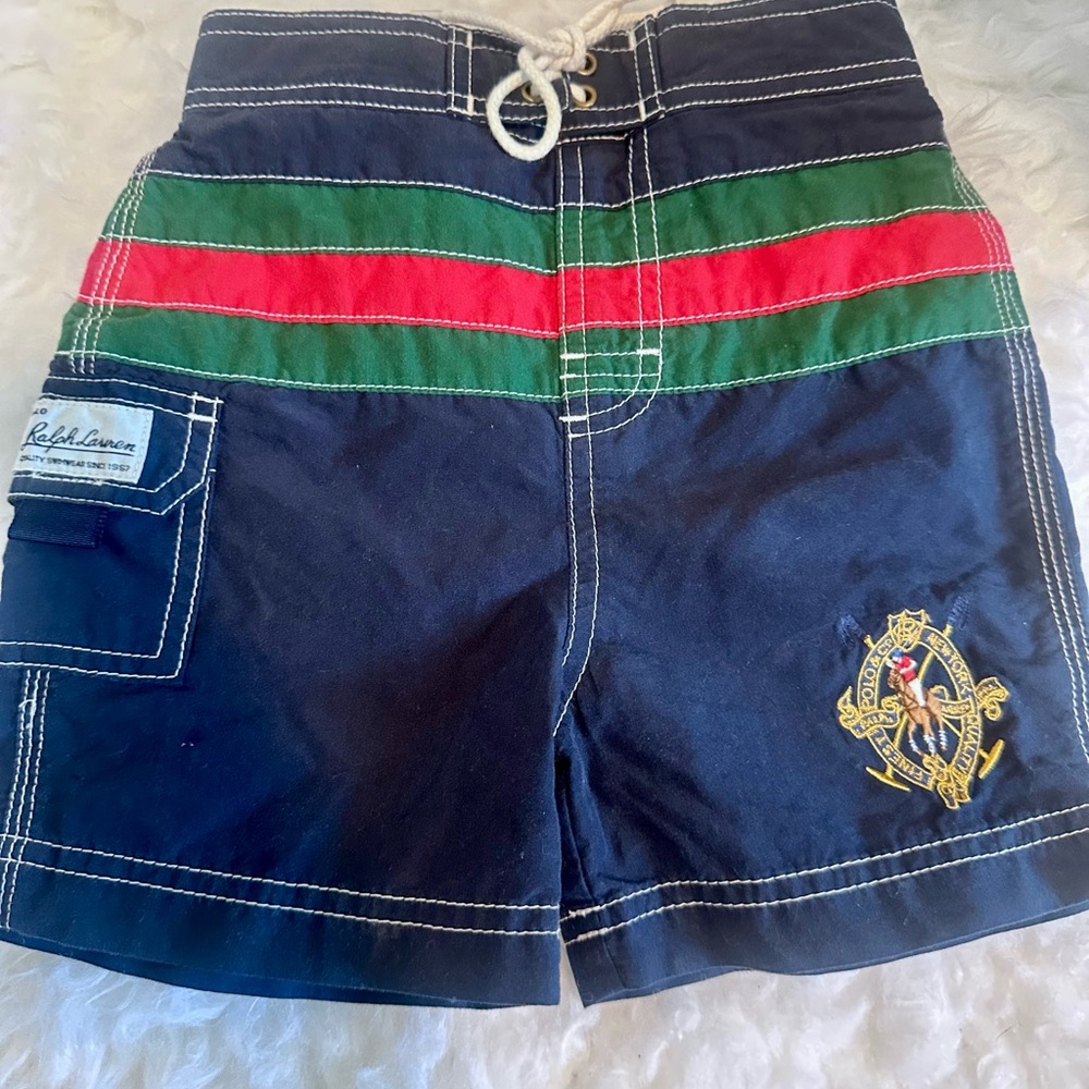 Vintage Polo Ralph Lauren Toddler Boys Swim Trunks | Size 18m